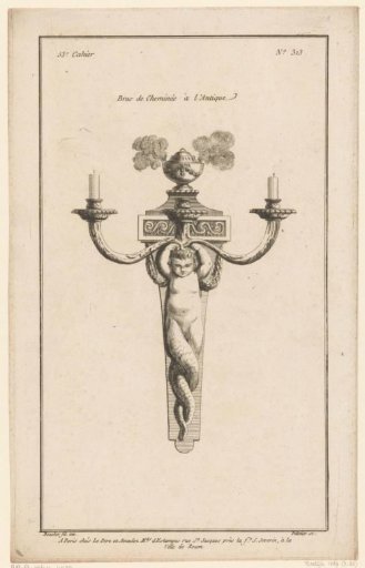 Candelabrum with putto and incense burner