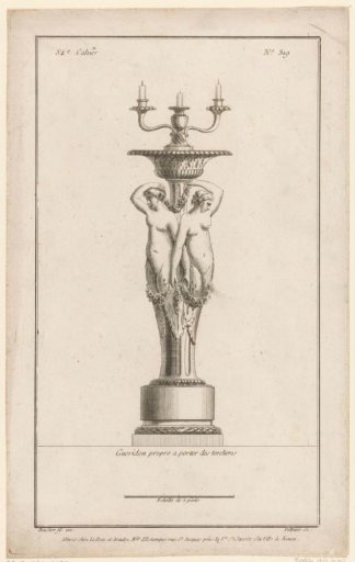 Gueridon with two half-figures