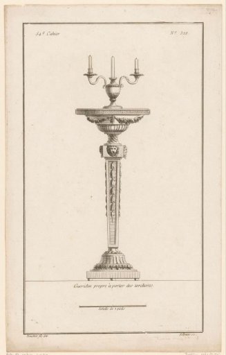 Gueridon with lion head