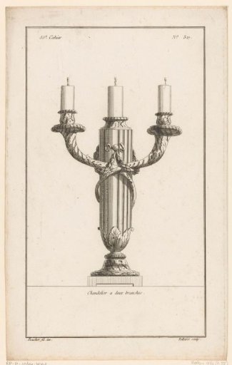 Candelabrum with garlands