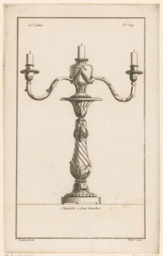 Candelabrum with garlands