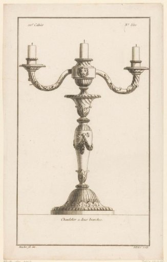 Candelabrum with lion's head