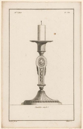 Candelabrum with floral motif