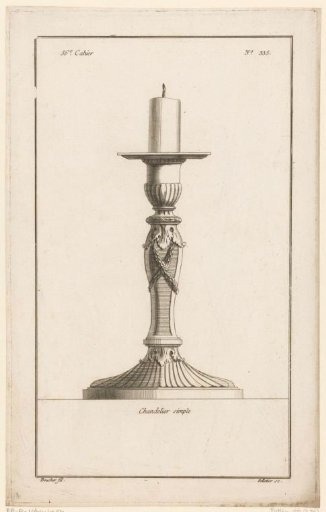 Candelabrum with garlands