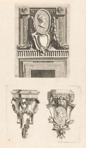 Overdoor and consoles