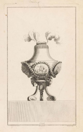 Fender in the form of an incense burner