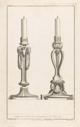 Candlesticks with ram's head