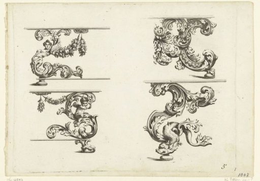 Four table legs