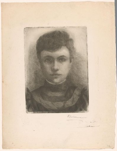Portrait of a young unknown woman