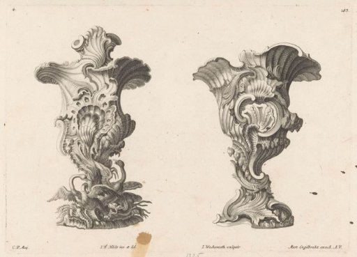 Ornamental vases with birds