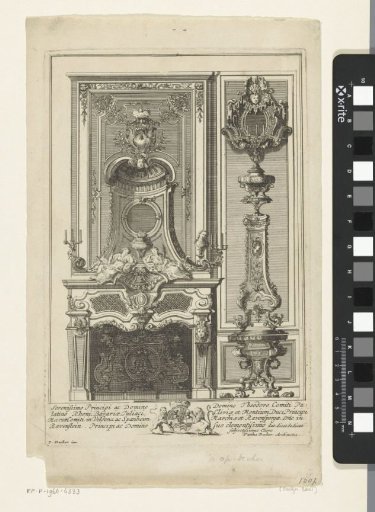 Chimney piece with rocailles