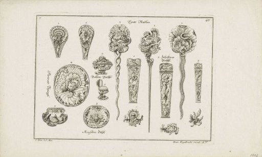Galanteries with hairpins