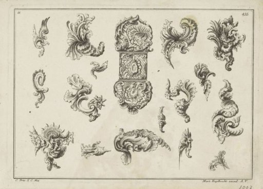 Galanteries with rocailles