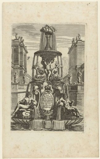 Fountain with three tiers
