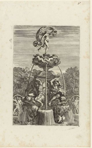 Fountain with a figure of Fortuna
