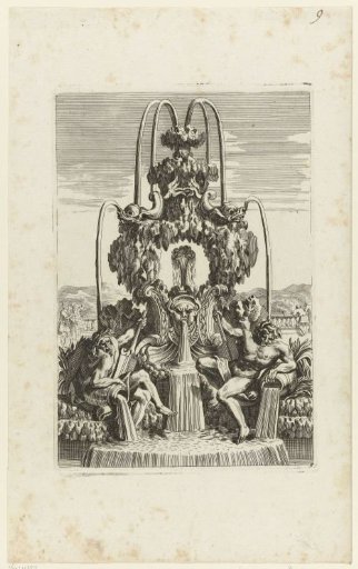 Fountain with two river gods