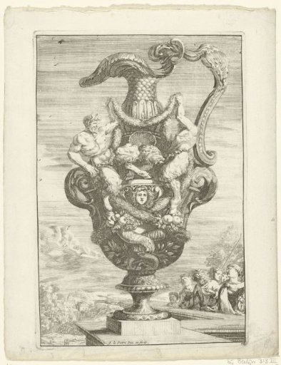 Ewer with two satyrs