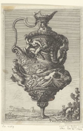 Vase on a narrow foot