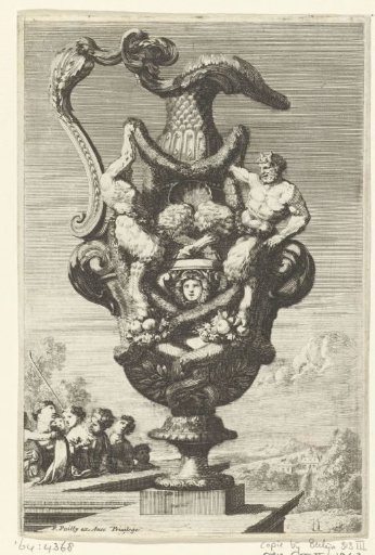Ewer with two satyrs