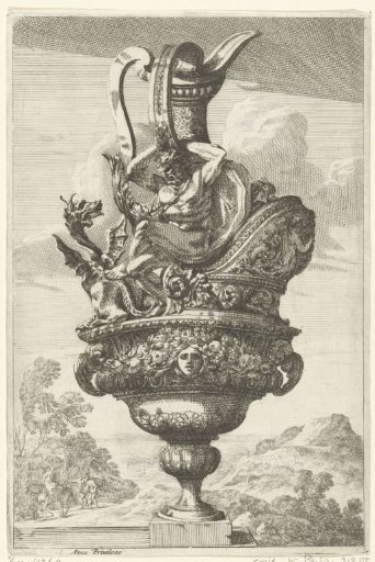 Ewer with a naked man and a dragon