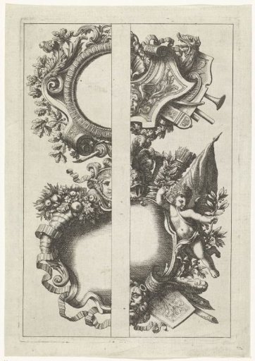 Two cartouches with variants