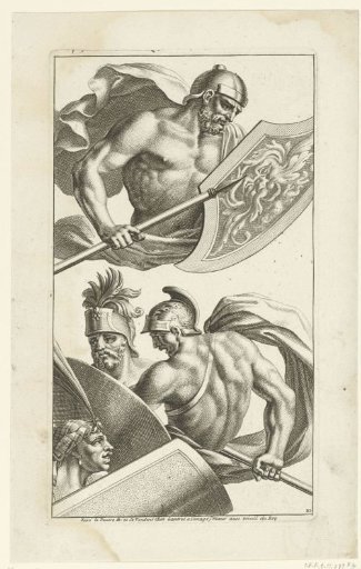 Studies of helmeted soldiers
