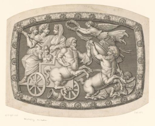 Onyx with a Roman triumphal chariot and two centaurs