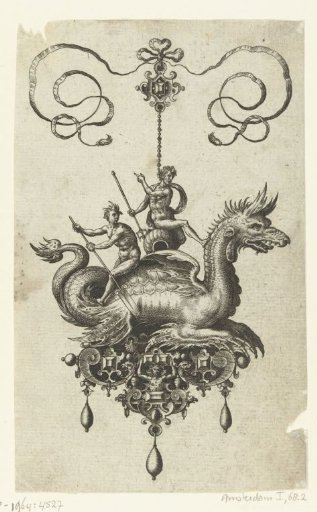 Pendant with a sea dragon