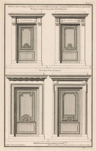 Four gates with rosettes