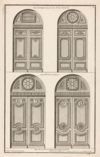 Four semi-circular gates with transoms