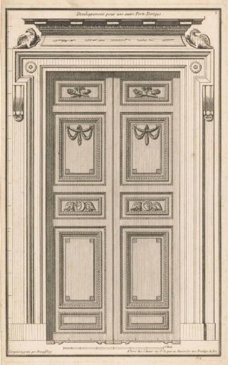 Gate with eagles