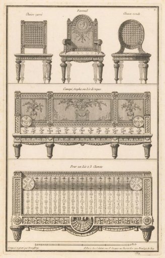 Chairs, sofa and bed