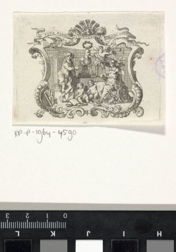 Vignette with Minerva and Mercury