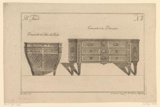 Two commodes
