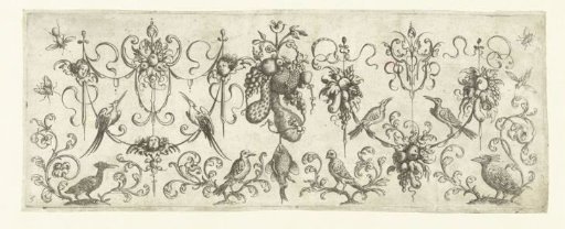 Garlands with fruits and cherubs