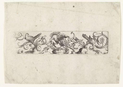 Frieze with eleven birds