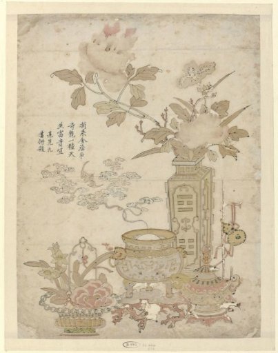 Flowers and burning incense burner