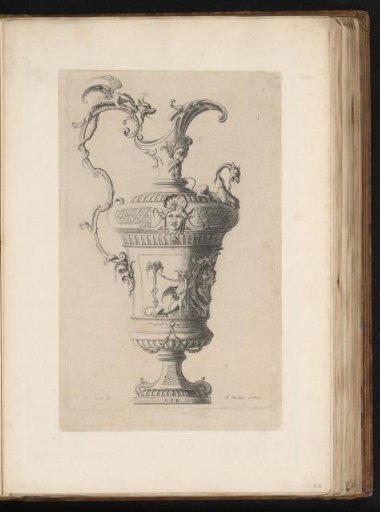 Can with dragons and mascarons
