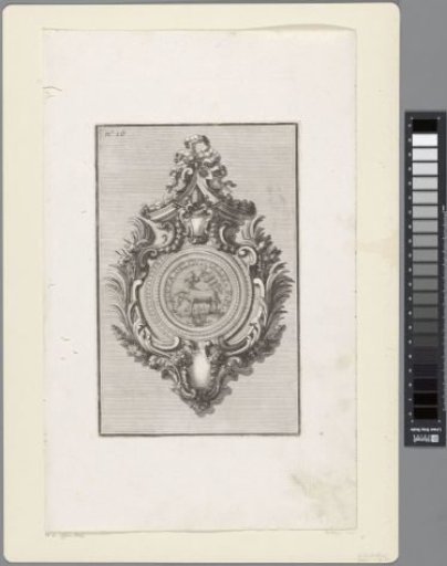 Ornament with Agnus Dei and papal coat of arms