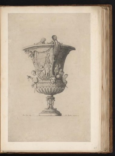 Vase with young satyrs