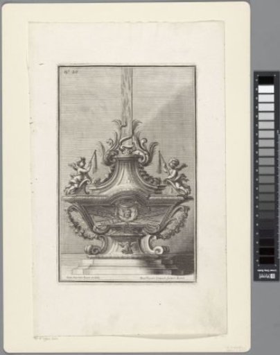 Tomb with putti and the Arma Christi