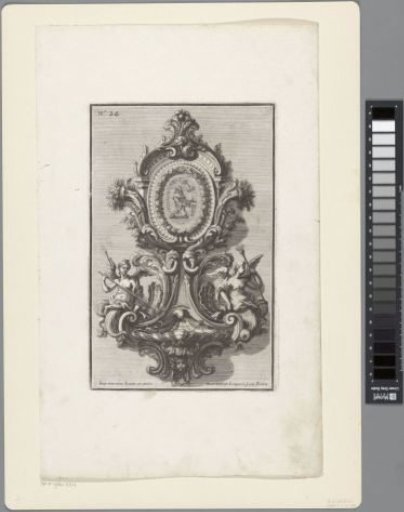 Ornament with Saint Bernard of Menthon and Two Winged Figures
