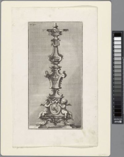 Candelabrum with the Crown of Thorns, Portrait of Christ and Two Putti