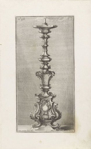 Candelabrum with a Burning Candle