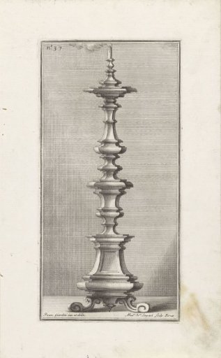 Candelabrum with a Burning Candle
