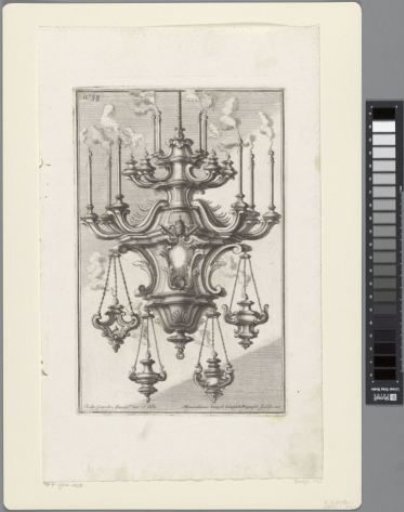 Chandelier with Burning Candles