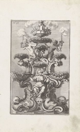Incense Burner with Winged Tritons, Flowers, a Woman, and Four Dolphins