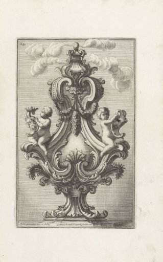 Incense Burner with Two Putti with Coats of Arms