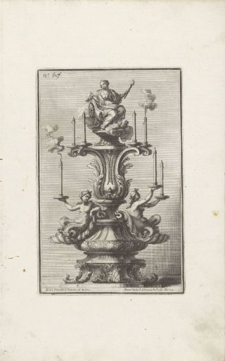 Candelabrum with Two Sea Nymphs and the Personification of Night