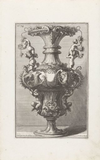 Vase with Putti and Griffins